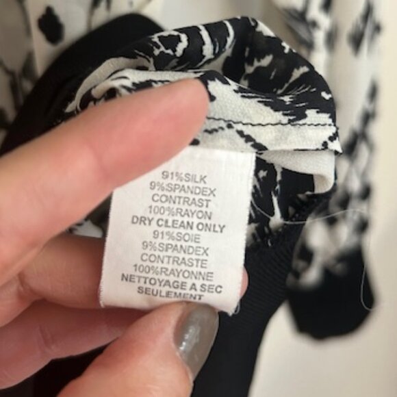 Trina Turk Pretty Python Georgette Hazel Silk Blouse -Size Small - Picture 7 of 7